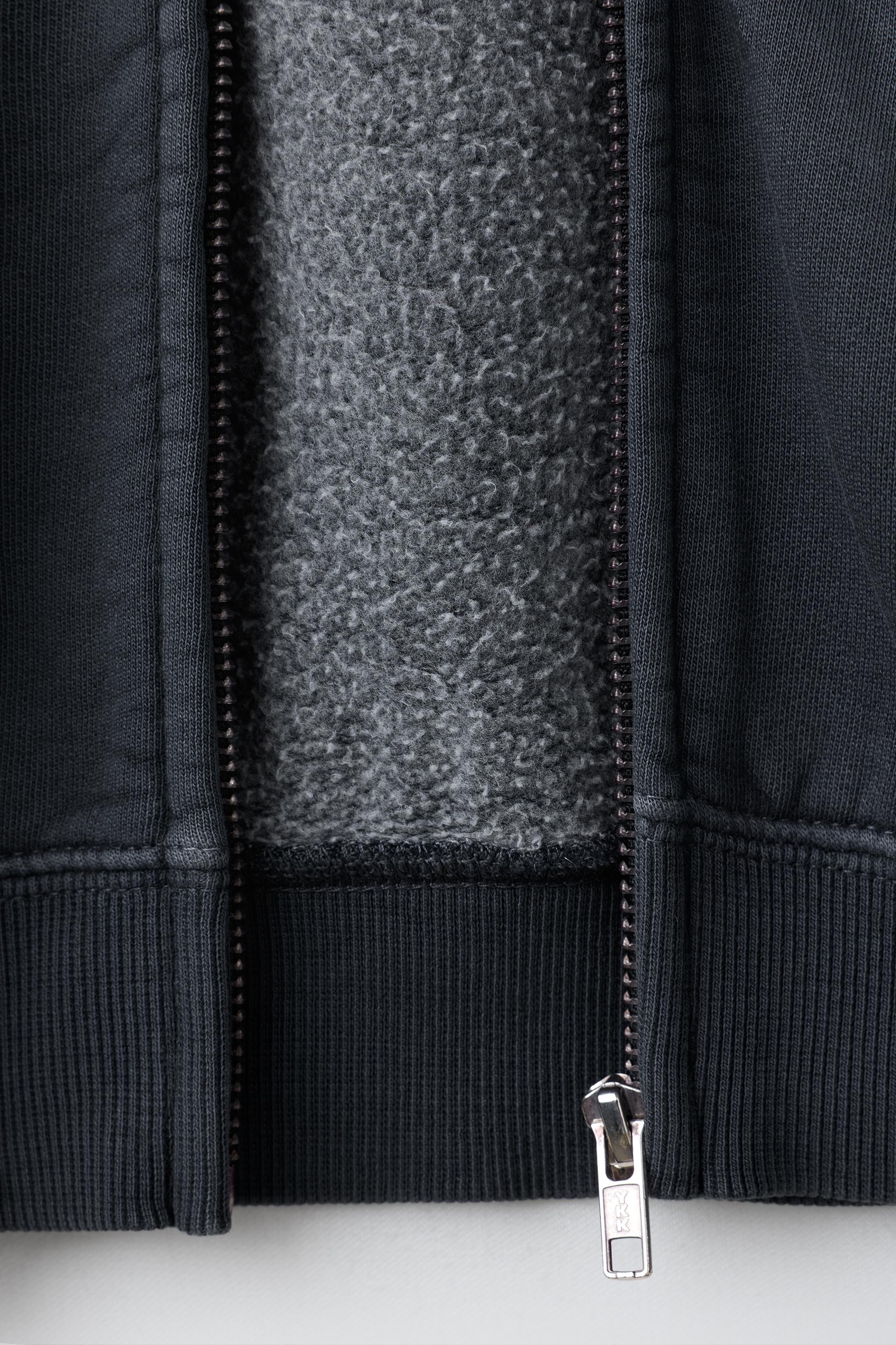 SWEAT ZIPPÉ EN MOLLETON